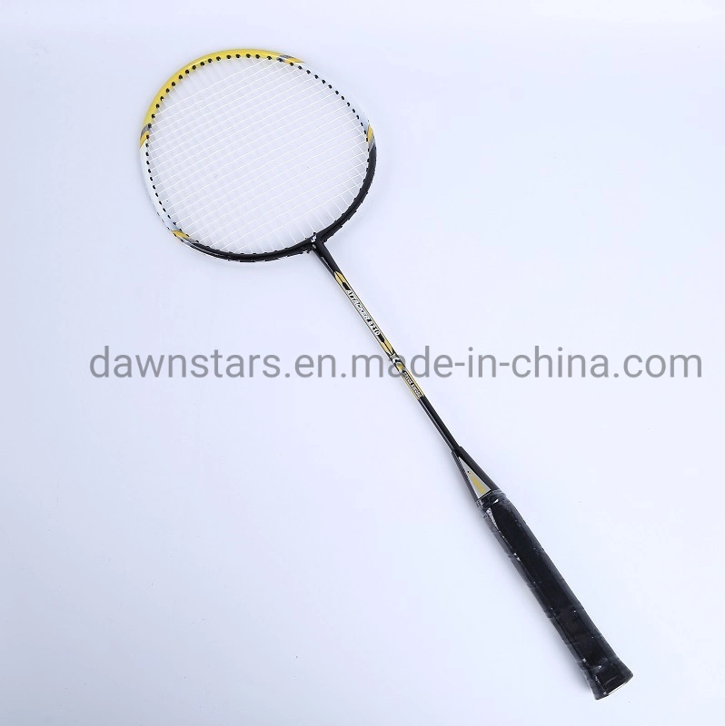 Iron Alloy Badminton Racket with Water Lables