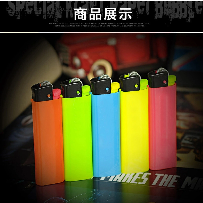 Custom Logo Available Colored Plastic Disposable Cricket Lighter Fh-228