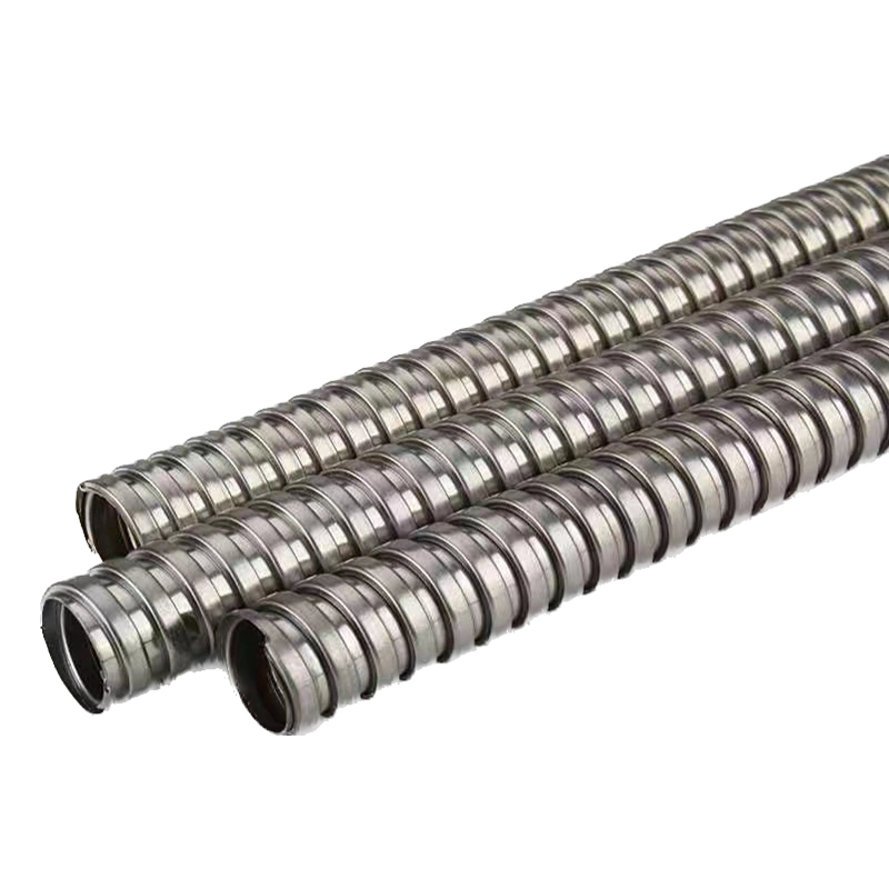 Stainless Steel Flexible Squarelock/Interlock Conduit with PVC Jacket / Metal Conduit with Fitting