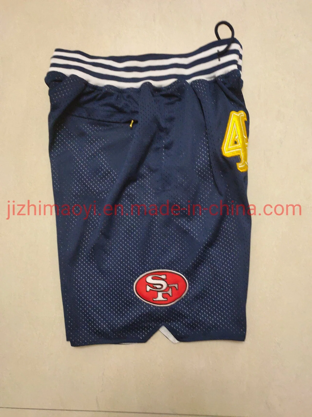 Großhandel N-FL 49ers Team Just Don Shorts Herren Sportbekleidung Hose Mit Kurzen Hosen