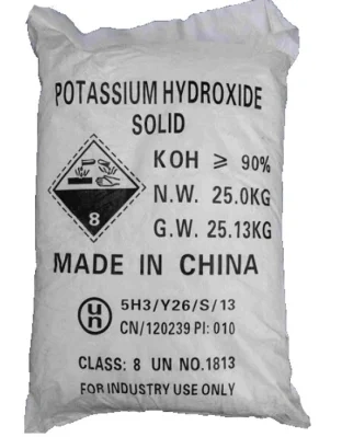 Approvisionnement en usine 1310-58-3 qualité industrielle 90% 95% flocons DE KOH potassium Hydroxyde