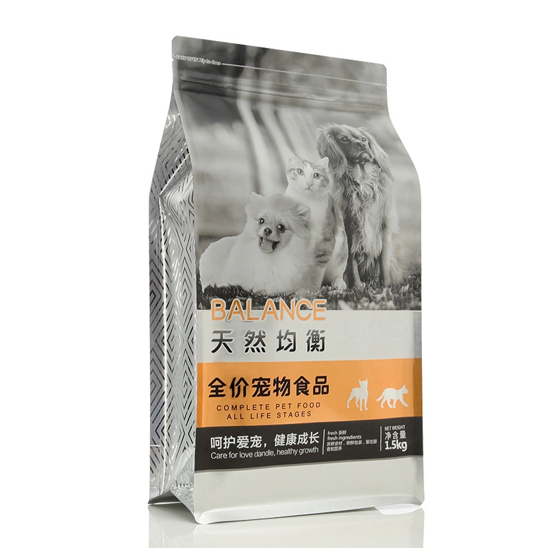 Saco de plástico de embalagem de produtos Pet Cão Gato de embalagem do produto Saco de serapilheira de embalagens de plástico Saco de comida para cão
