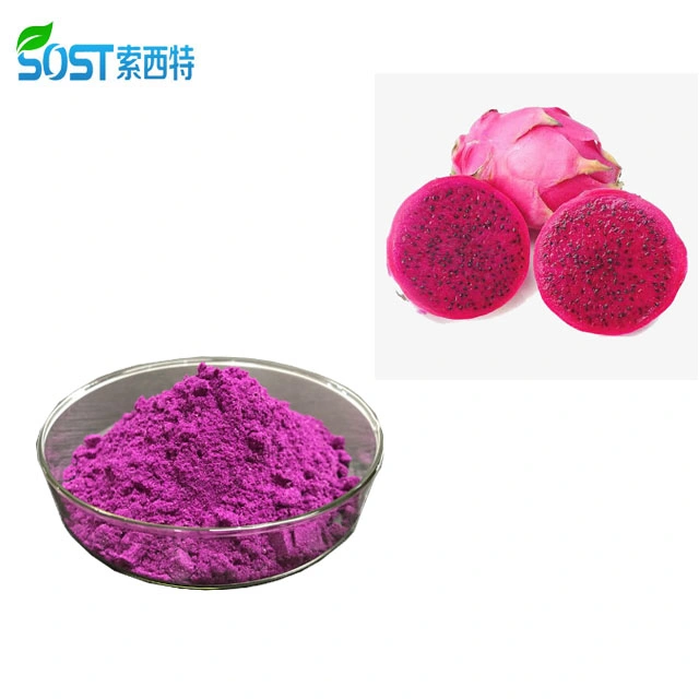 SOST mejor calidad Organic Red Dragon Fruit/Pink Pitaya Fruit Powder