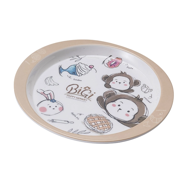 Food Grade 5 PCS Kids Tableware Baby Plate Melamine Children Dinner Set