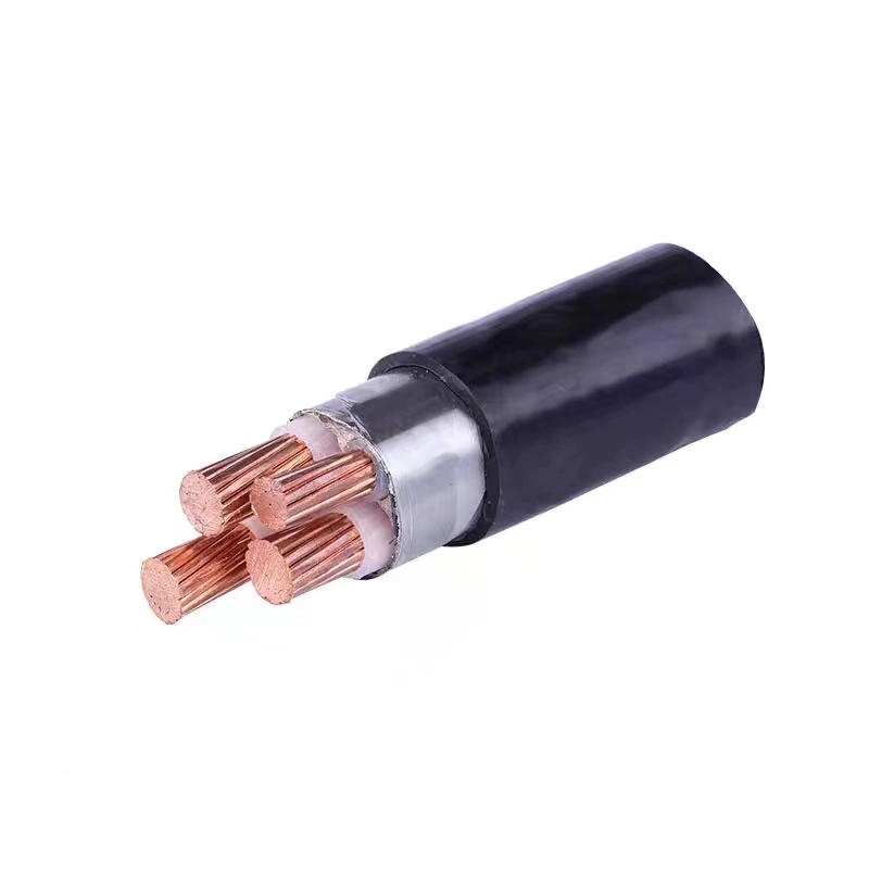 Fase 3, 4, cable de aislamiento XLPE Funda de PVC de 4 núcleos de 1kv 16mm25mm35mm50mm70mm95mm120 Cable de cobre mmunderground