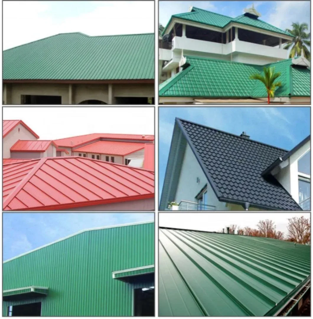 Roofing Sheets PPGI PPGL AISI 0.8mm 1mm 3mm Thickness Corrugated Steel Roof Sheets Roof Tile