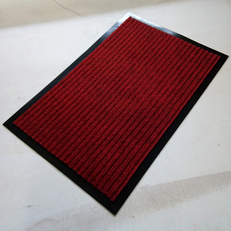 Flocking Door Mat Cheap Custom Mat Fashion Coil Loop Silk Anti Slip Plastic PVC Plain PVC Foam Door Mat