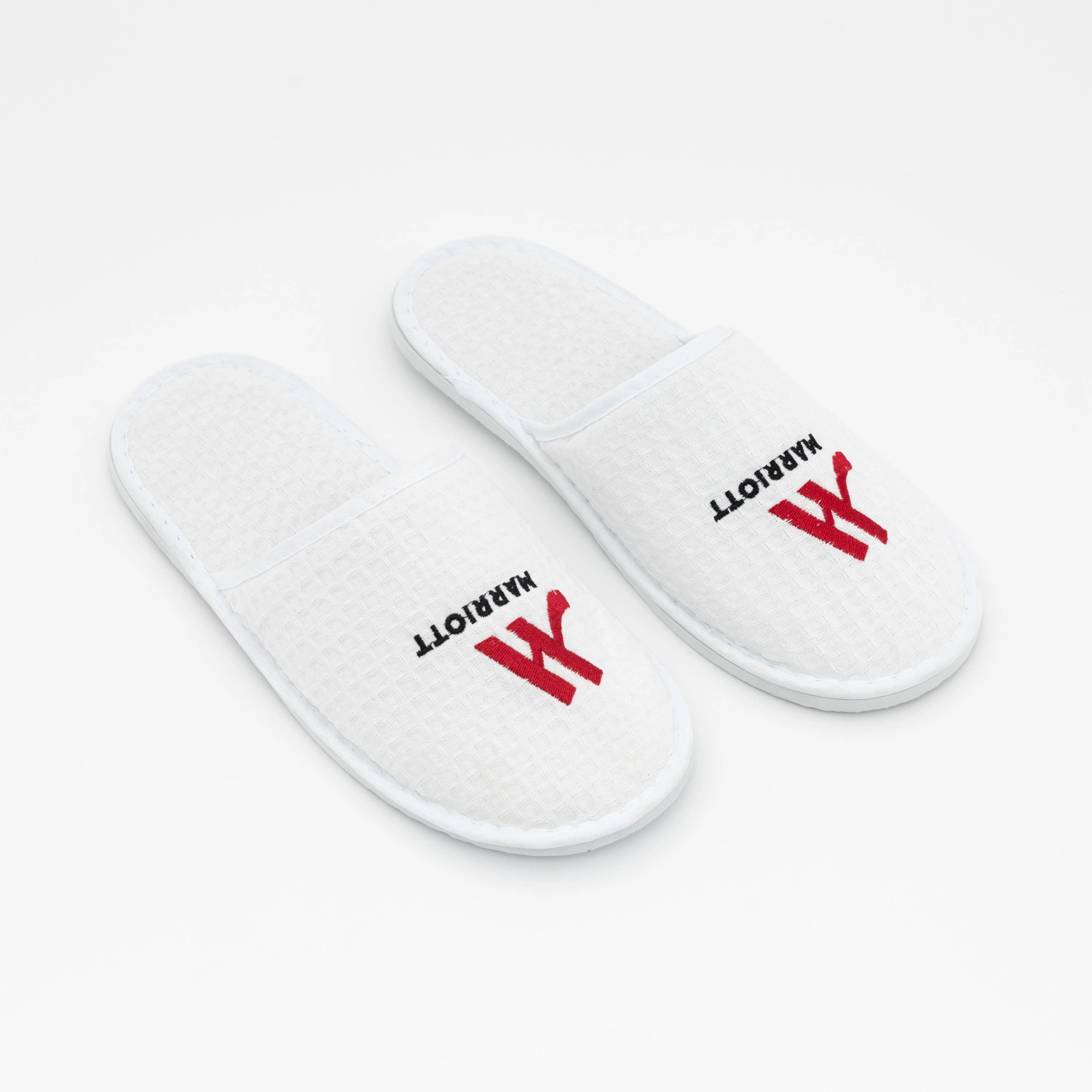 New Design Hotel Amenities Thick Bottom Linen Luxury Soft Disposable Slippers