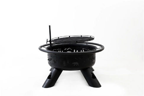 Outdoor Fire Ring Camping Fire Pit Durable Steel Fire Pit Ring