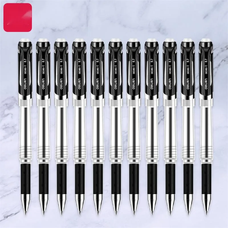 Simple Black Appearance Transparent 0.5mm Black Enhanced Needle Gel Pen