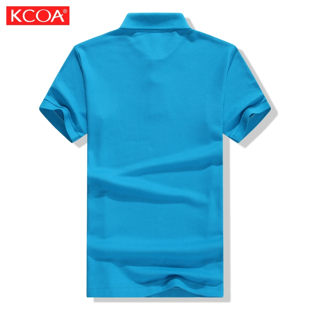 Hot Sale Blue Plain Custom 100 Cotton Mens Polo T-Shirt