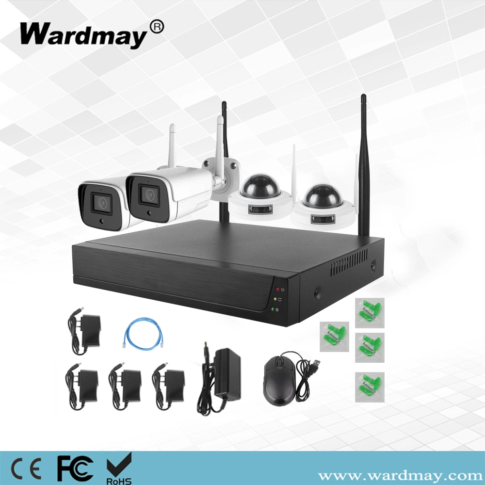 Tuya 4CH 1080P Wireless NVR Kit Wireless CCTV Camera