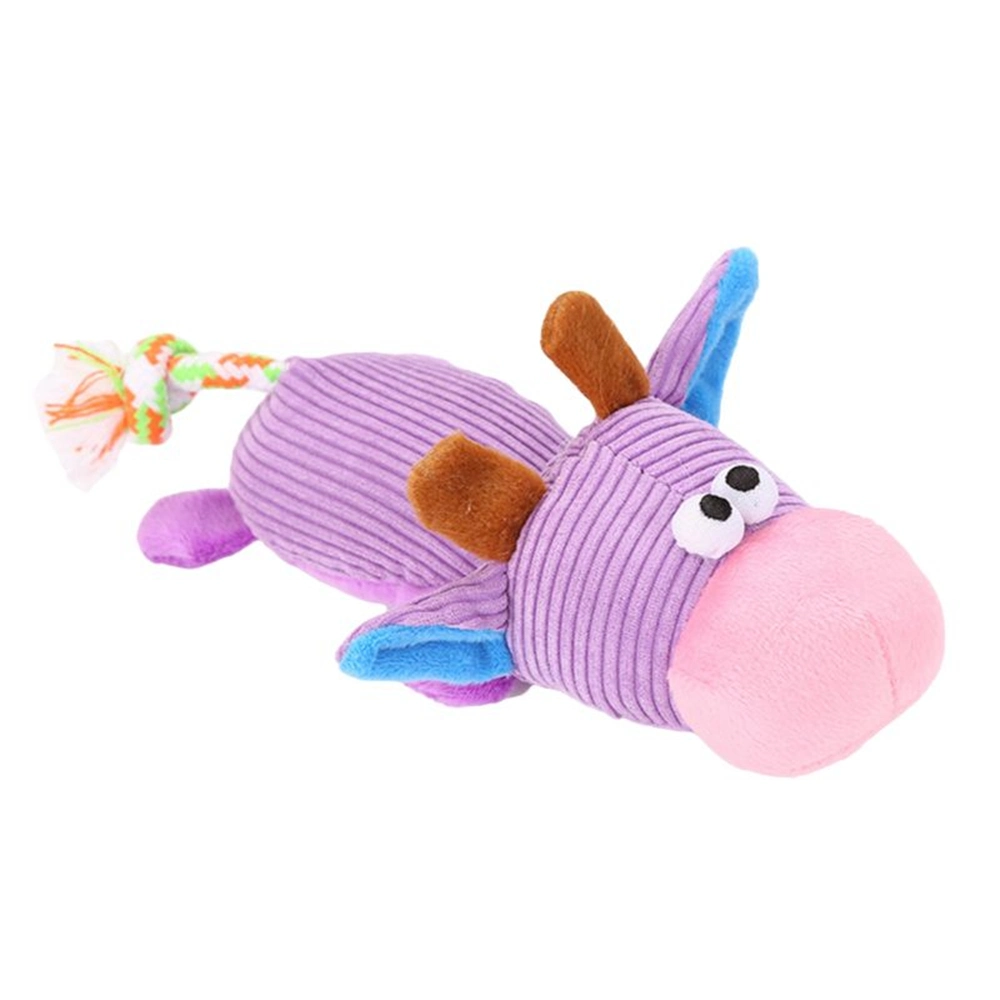 Mascotas cachorro masticar Squeaker Pato mono de peluche de elefante vaca forma Reproducir la formación de la herramienta de Molar los dientes de perro Juguetes