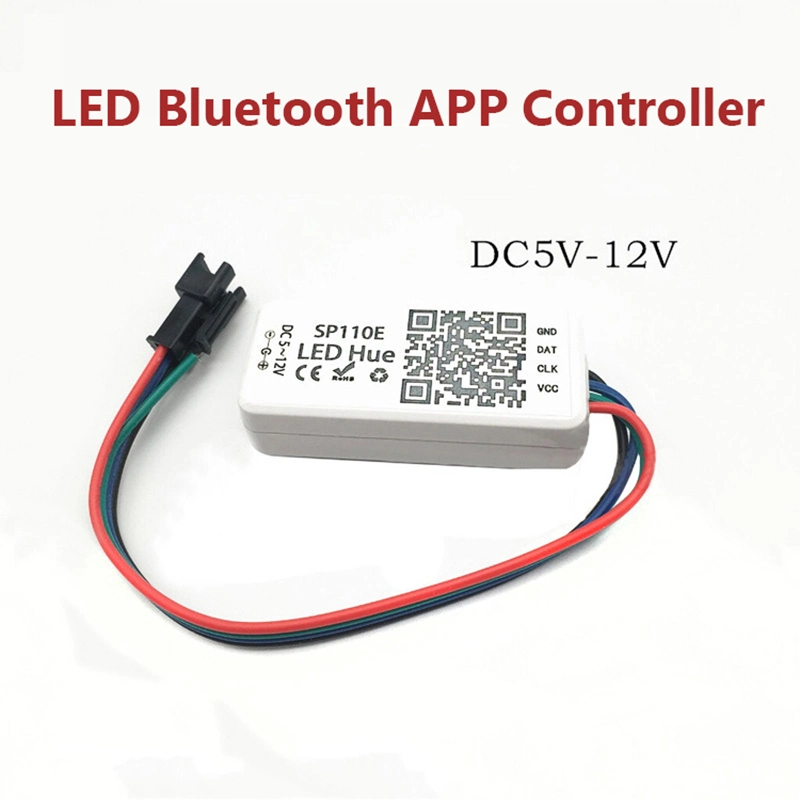 1m 2m 3m 4m 5m Ws2812b LED Strip Individually Addressable Smart RGB LED Light Bluetooth Controller Sp110e +Adapter DC5V