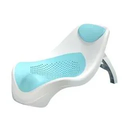 Chaise de douche de sécurité pliable en plastique respirant Nouveau-né bain doux au toucher Porte-baignoire pour bébé