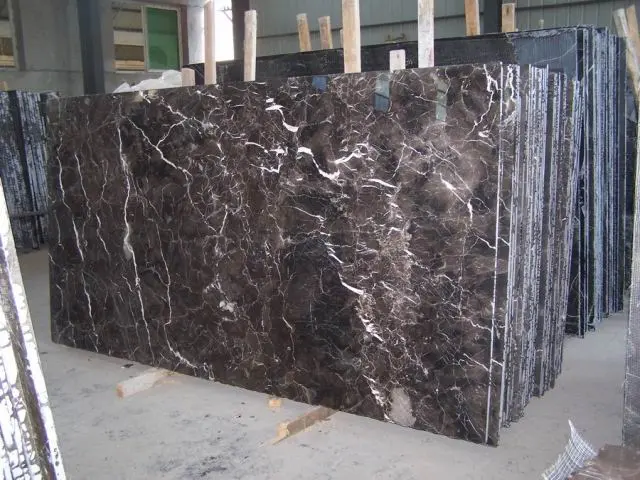 Chinese Marble Dark Emperador Light Emperador Bladk Color Tile and Slab