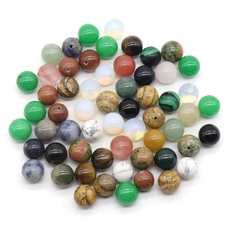 Crystal Agate Semi-Precious Stone Bagel Colorful Nostalgic Circle Jewelry Accessories Loose Beads