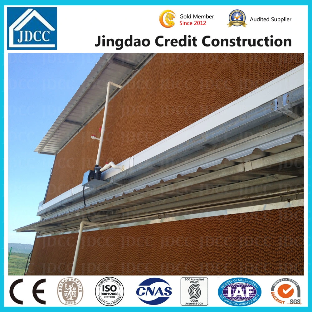 Quality Assurance Prefabricated Prefab Galvanized Light Truss Door Style Steel Structure Design Chicken Cage Poultry Hen House