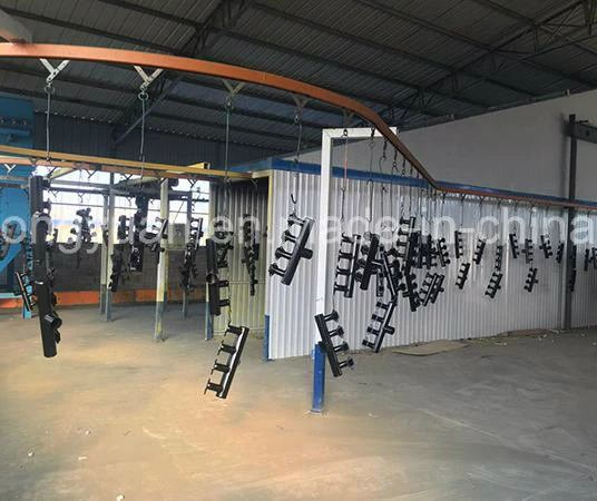 Linha de pintura em pó Hongyuan para painéis elétricos para eletrodomésticos Cabine de pintura por spray e estufa de cura