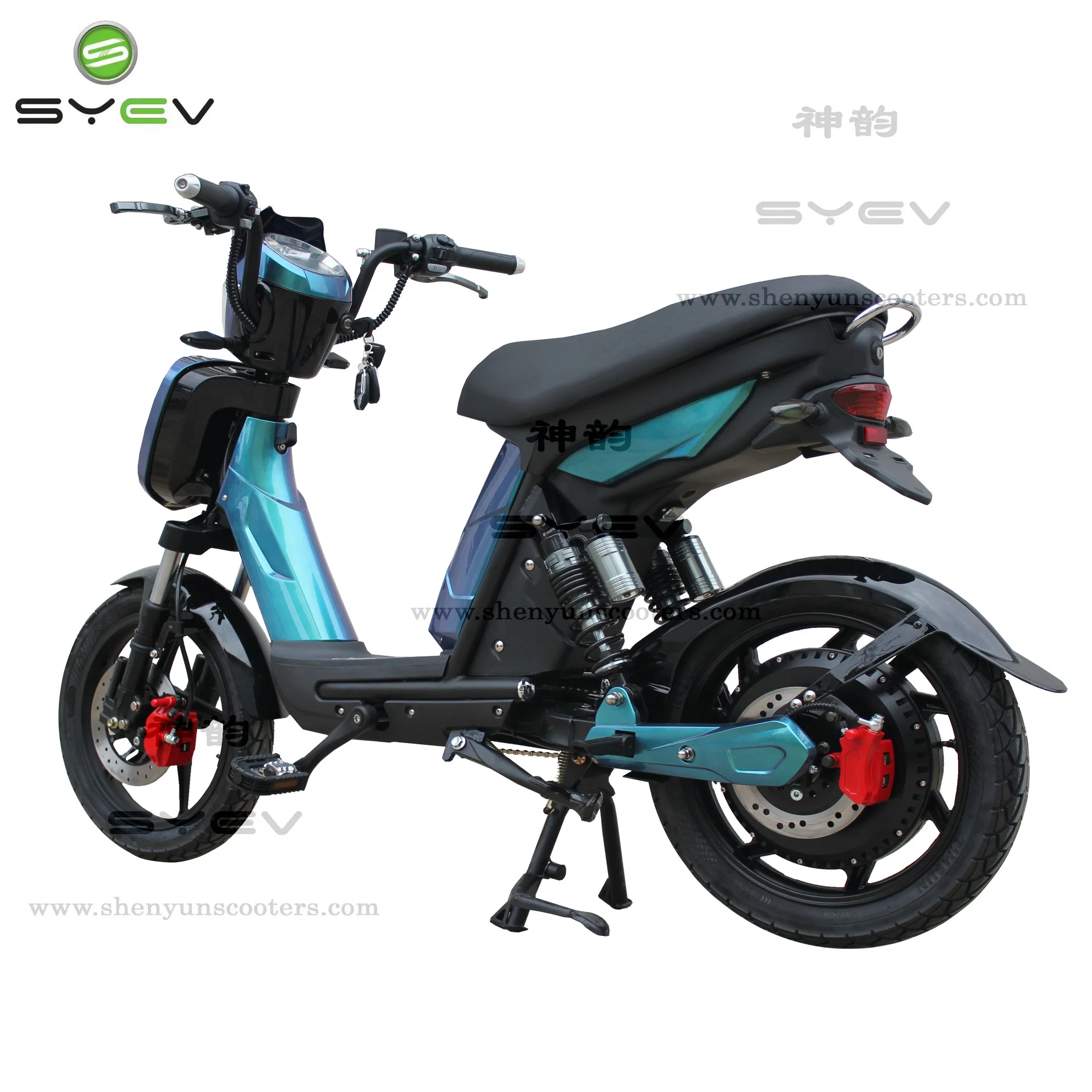 En el Reino Unido EE.UU. de la UE Shenyun personalizada 48V 2 EV de dos ruedas Mini Moto motocicleta Motor de la movilidad de dos asientos E moto Scooter eléctrico rápido el deporte con Display LCD digital