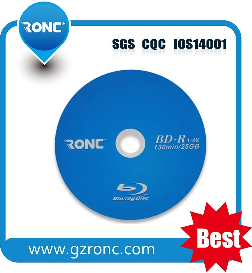 25GB bedruckbare Blu-ray Disc 1x-6X Großhandel/Lieferant