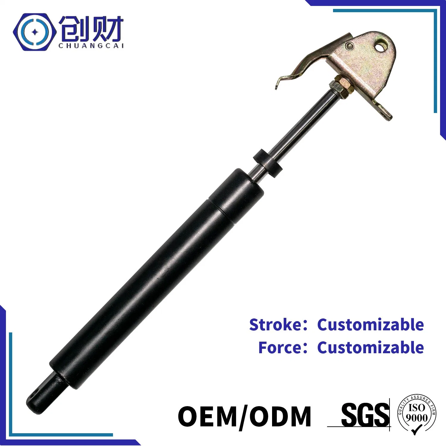 Controllable Precision Heavy Load Nitrogen Gas Spring for Cabinet