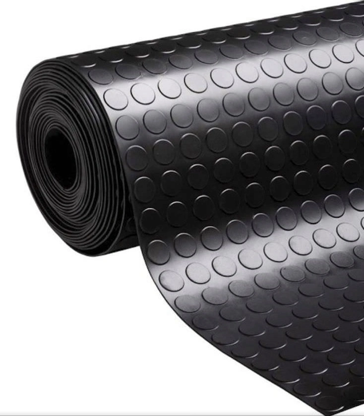 SBR EPDM Cr NBR Anti-Slip Checker Coin Ribbed Flat Rubber Sheets Mats for Floor