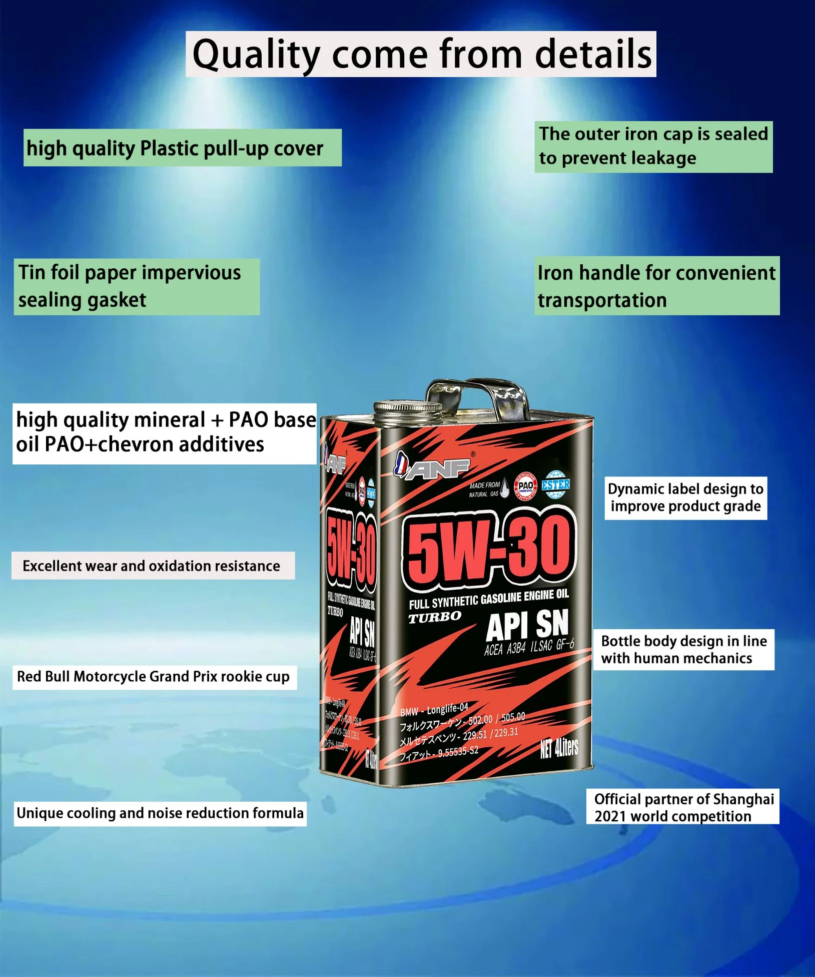 High quality/High cost performance Safety Wholesale/Supplier Full Synthetic Car Motor Engine Oil