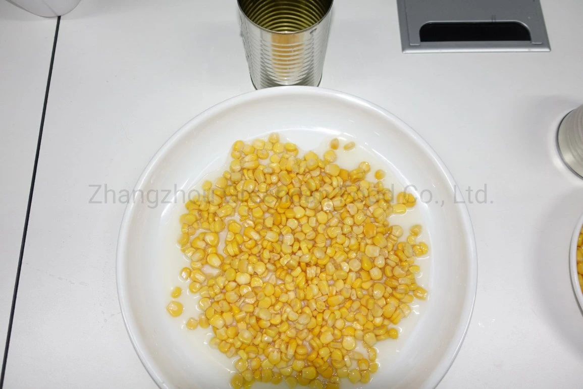 China Canned Corn Fresh Sweet Corn Kernels in Private Label in Tin Packing