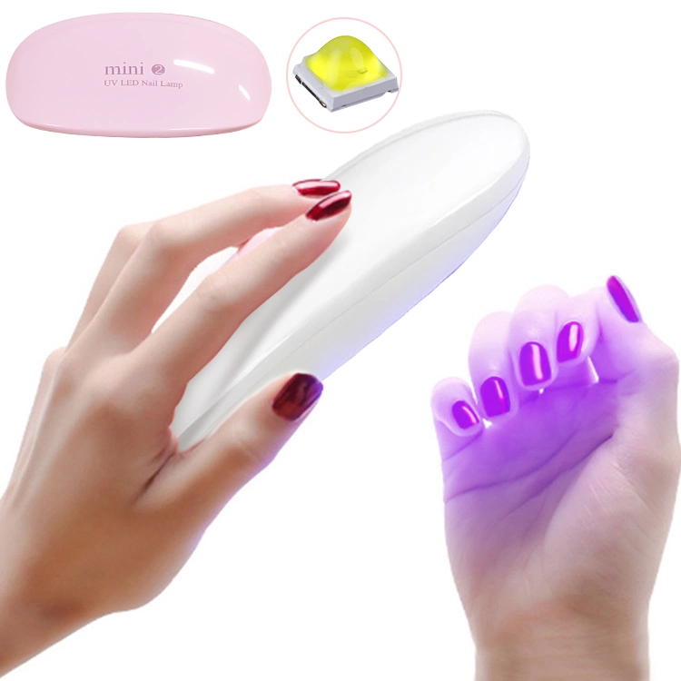 Grs Certification Mini UV LED Nail Lamp 16W USB Foldable Nail Gel Dryer Lamp, Fingernail and Toenail Mini UV Light for Gel Polish