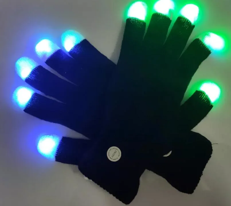 Los adultos iluminado LED Halloween guantes para Regalos y artesanías