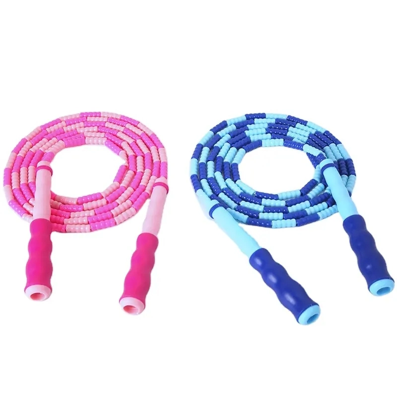 Kids Outdoor Sports Goods Soft Plastic PVC Beaded Jump Rope