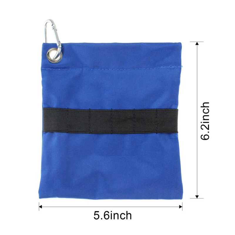 Golf Pouch Bag with Carabineer Golf Tees Holder Golf Ball Stand Organizer Pouch Bag (Golf Tees Not Included) Wyz13255