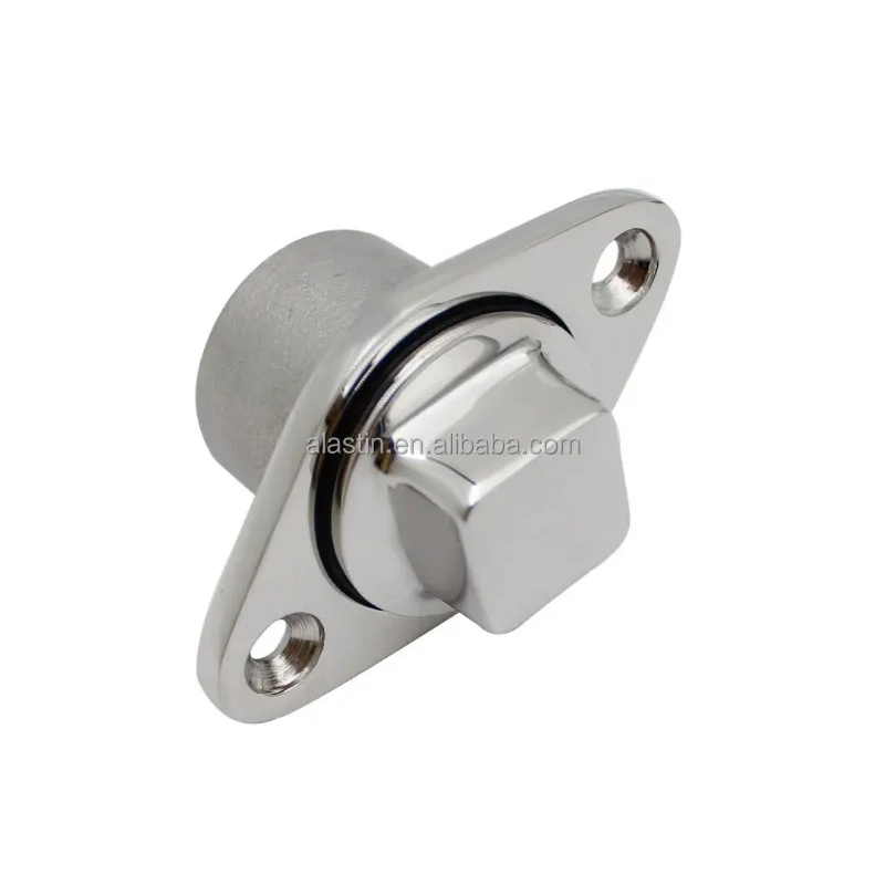 316 Stainless Steel Thru Hull Water Drain Boat Marine Yacht Stainless Steel Water Oval Drain Plug