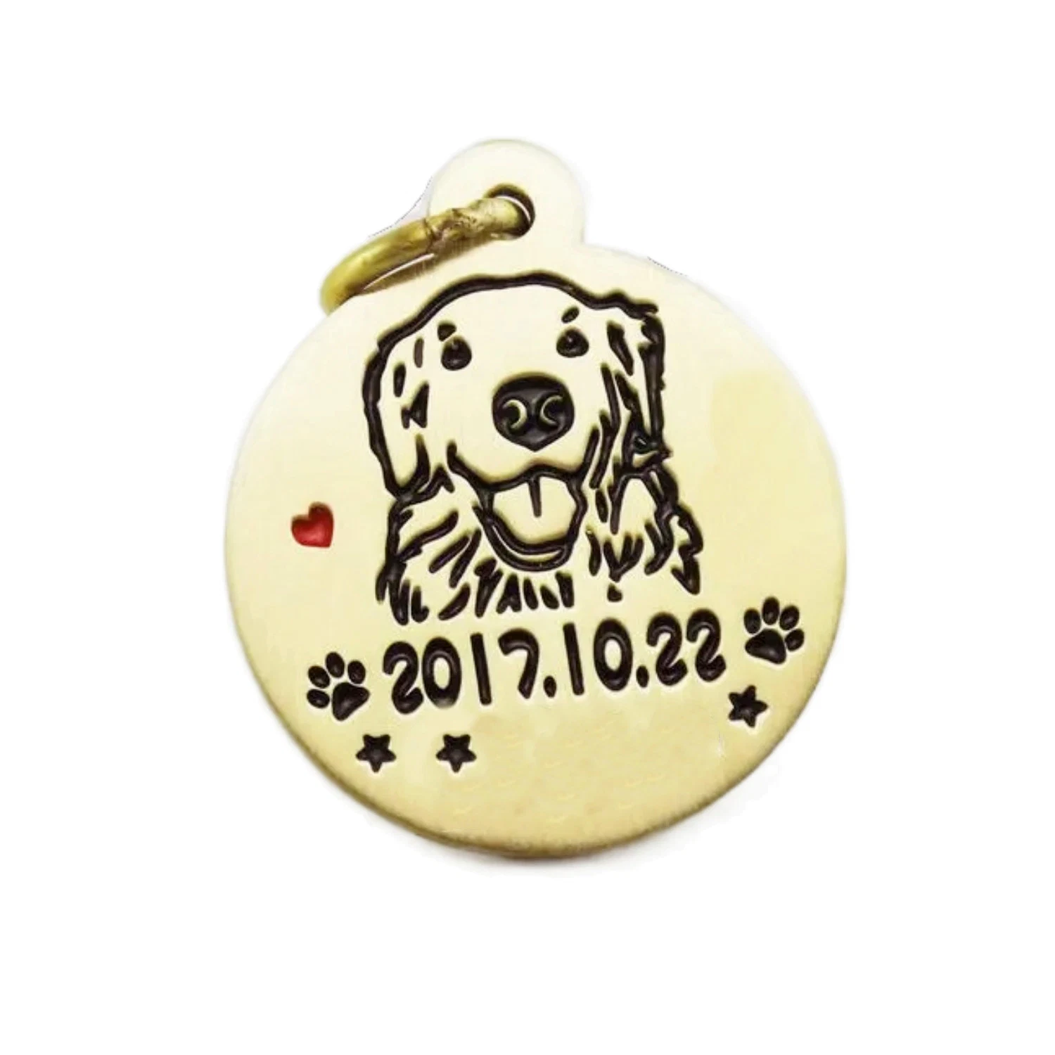 Custom Messing Hund Tag Namensschild Abzeichen mit Casting-Prozess