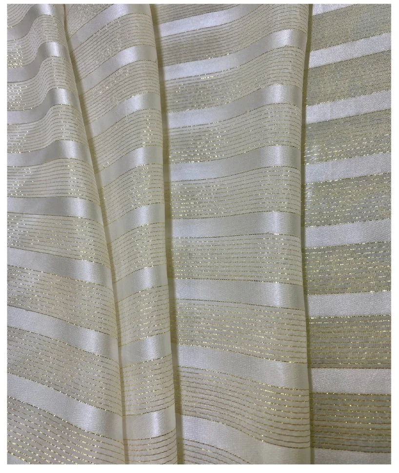 Oeko Tex 100 Certificate High quality/High cost performance Silk Lurex Metalic Mixed Clip Jacquard Fabric