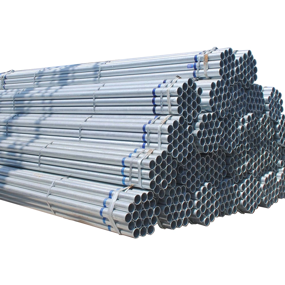 Manufacturer Galvanized Iron Pipes 3 Inch Gi Galvanized Pipe S235 Zinc Coated 8 Inch ERW Welded Galvanized Steel Pipe and Tubes