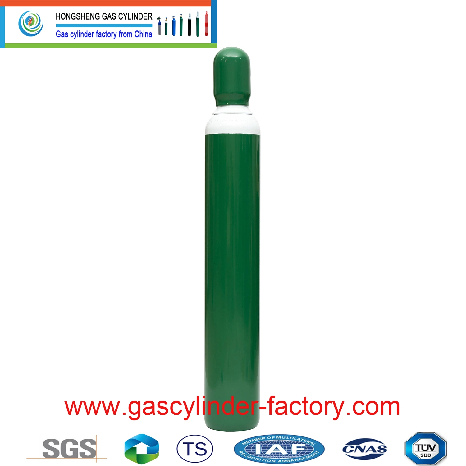 ISO 25e 150 200bar Gas Bottle 2L/4L/5L/7L/8L/10L/13.4L/15L/20L/40L/47L/50L/ 60L/68L/70L/80L Tped Medical Oxygen Tanks TUV Industrial Argon CO2 Cylinder