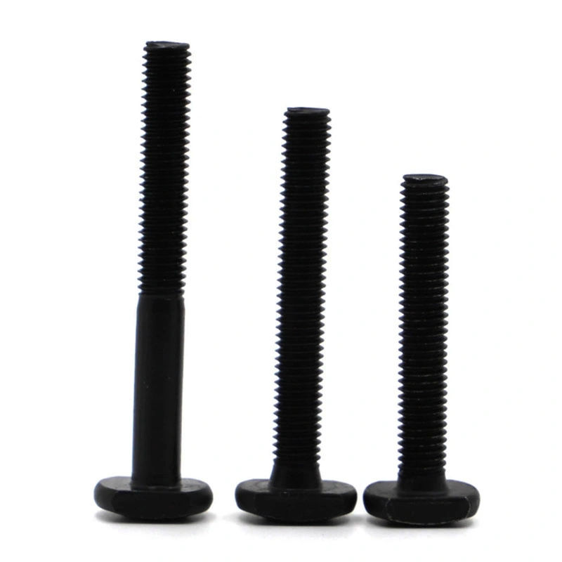 Non Standard Black High-Strength Cold Heading Half Thread T Head Type Bolt