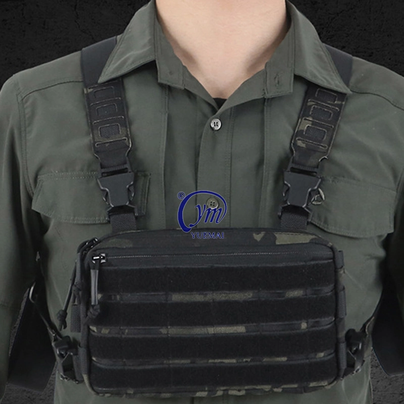 Yuemai 2023 Gilet tactique à dégagement rapide pour CS en plein air, camouflage de protection, sac à dos tactique léger pour hommes, sac de poitrine.