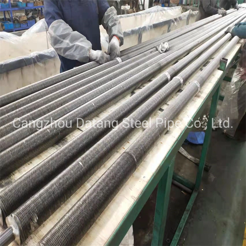 2" Galvanised Finned Pipe for Hot Water Heating Eg Poultry, Hot Dipped Galvanized Fin Tube, Extruded Finned Tube