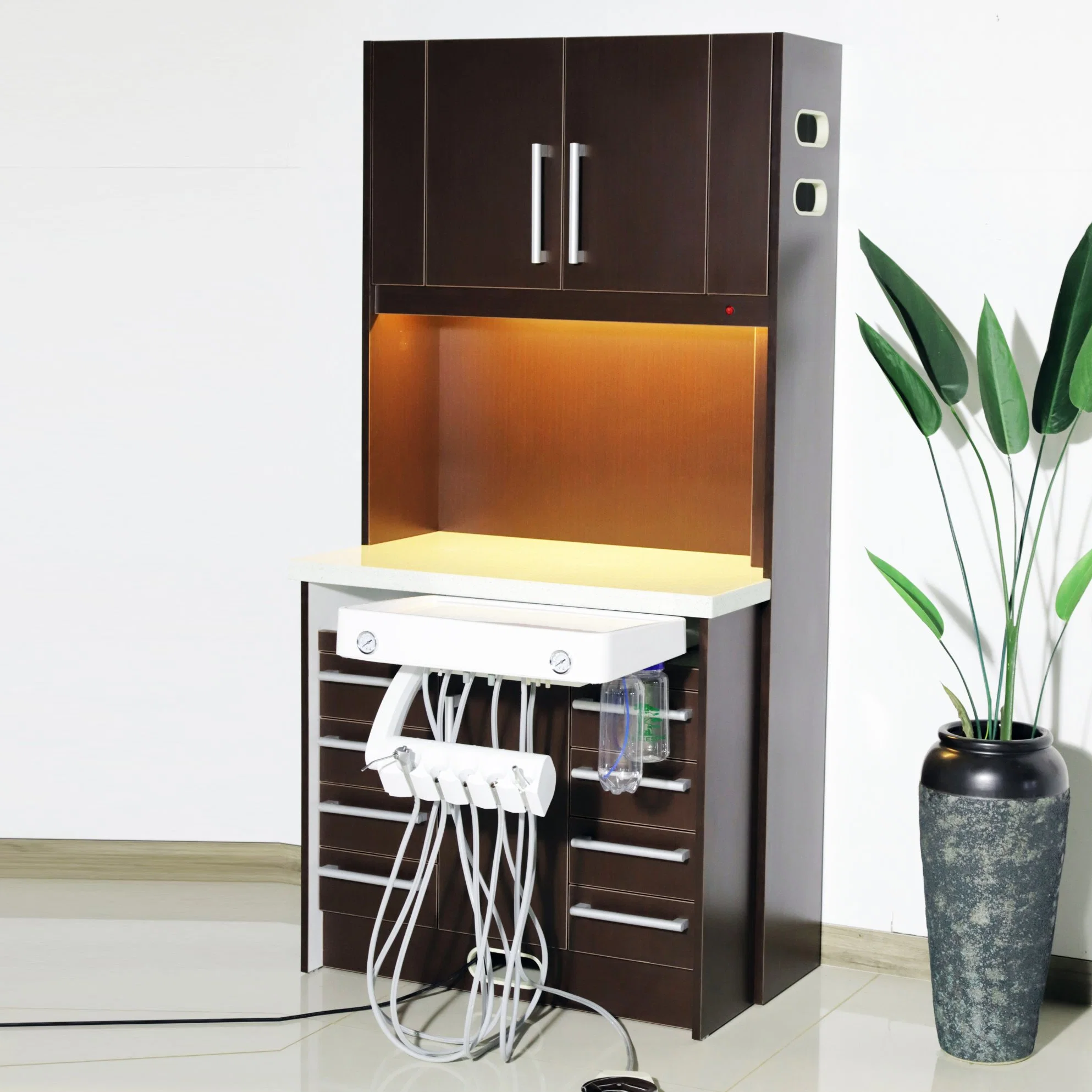 Free Customization Medical Hospital Dental Office Lab Laboratory Cabinet Furniture for Clinic with Sink for Sale