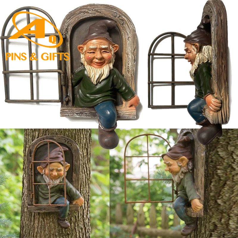 Wholesale/Supplier Hotsale Solar Light Gnome Welcome Polyresin Decorative Garden Resin Sculptures for Garden Funny Polyurethane Foam Carving Block