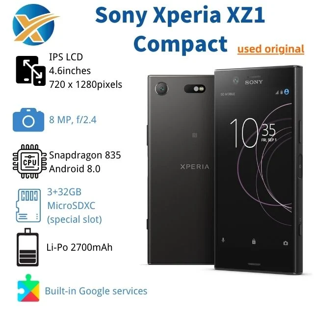 Originales de alta calidad teléfono inteligente Android 4G de Sony XZ1 teléfono móvil compacto