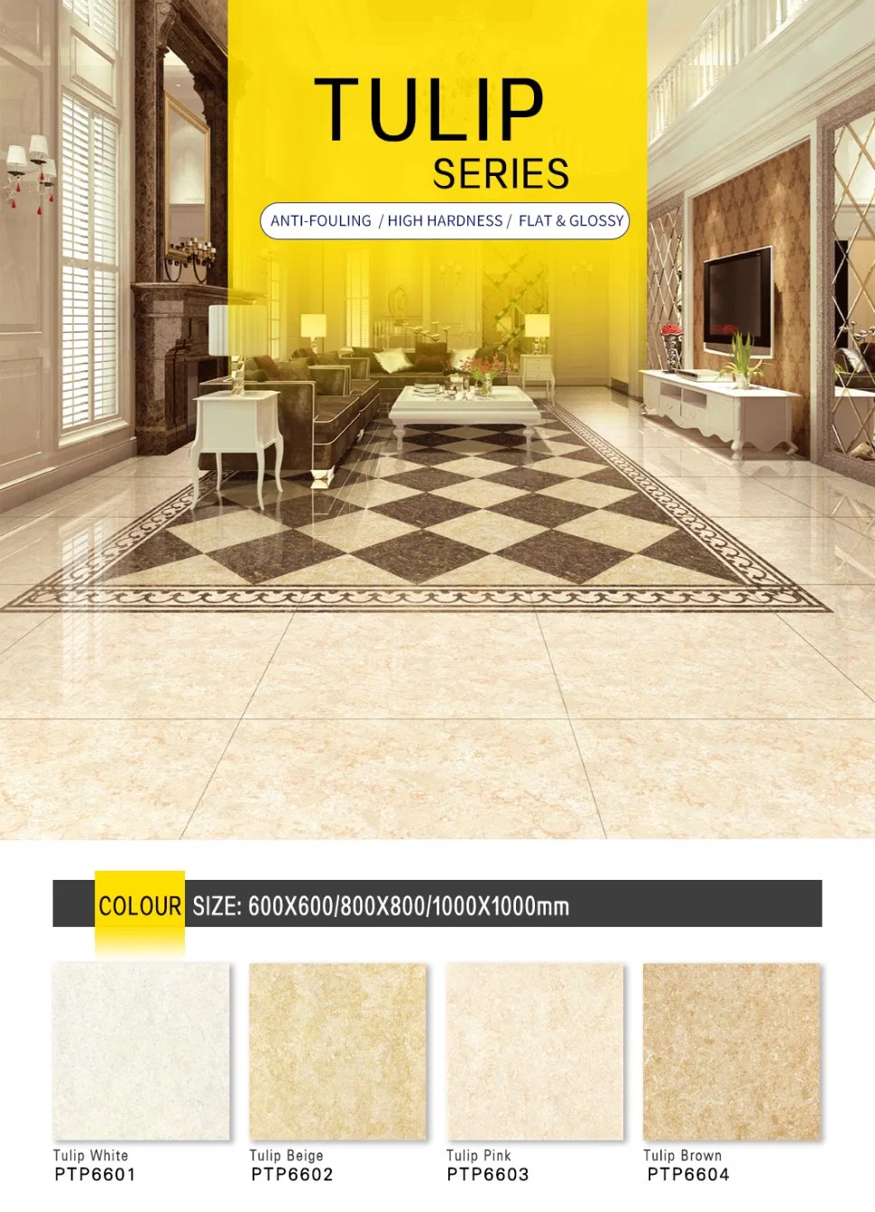 Polished Porcelain Full Body Floor Tiles Glazed Ceramic Tiles Matt Finishing Not Glossy Tile Wall Tile Marble Tile Porcelain Building Material