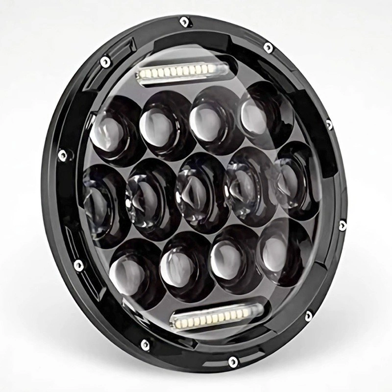 7 Inch 75W High Low Beam Headlight Round LED Headlamp for Jeep