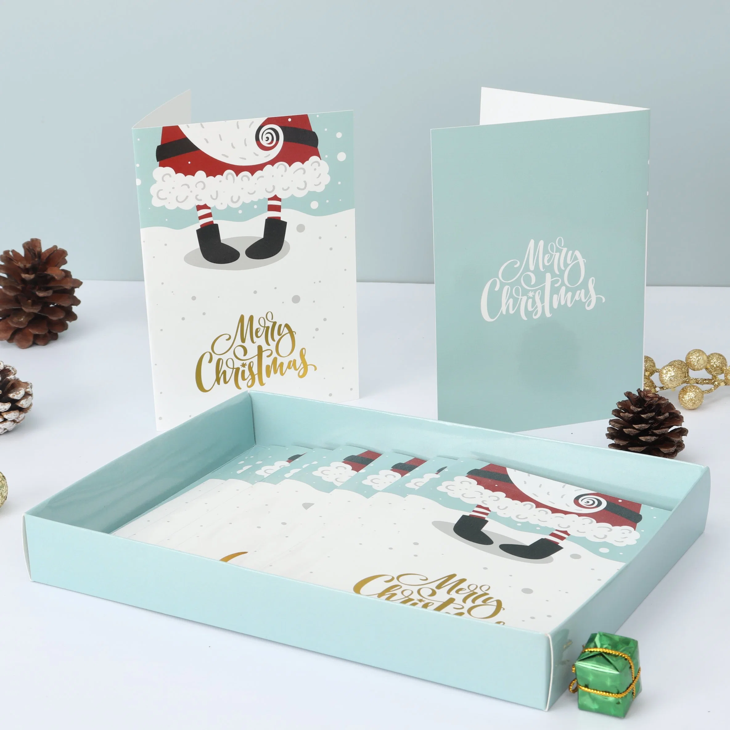 10 CARTÕES de felicitações de Natal Plus 10 envelopes por embalagem Atacado Cartão de Natal personalizado