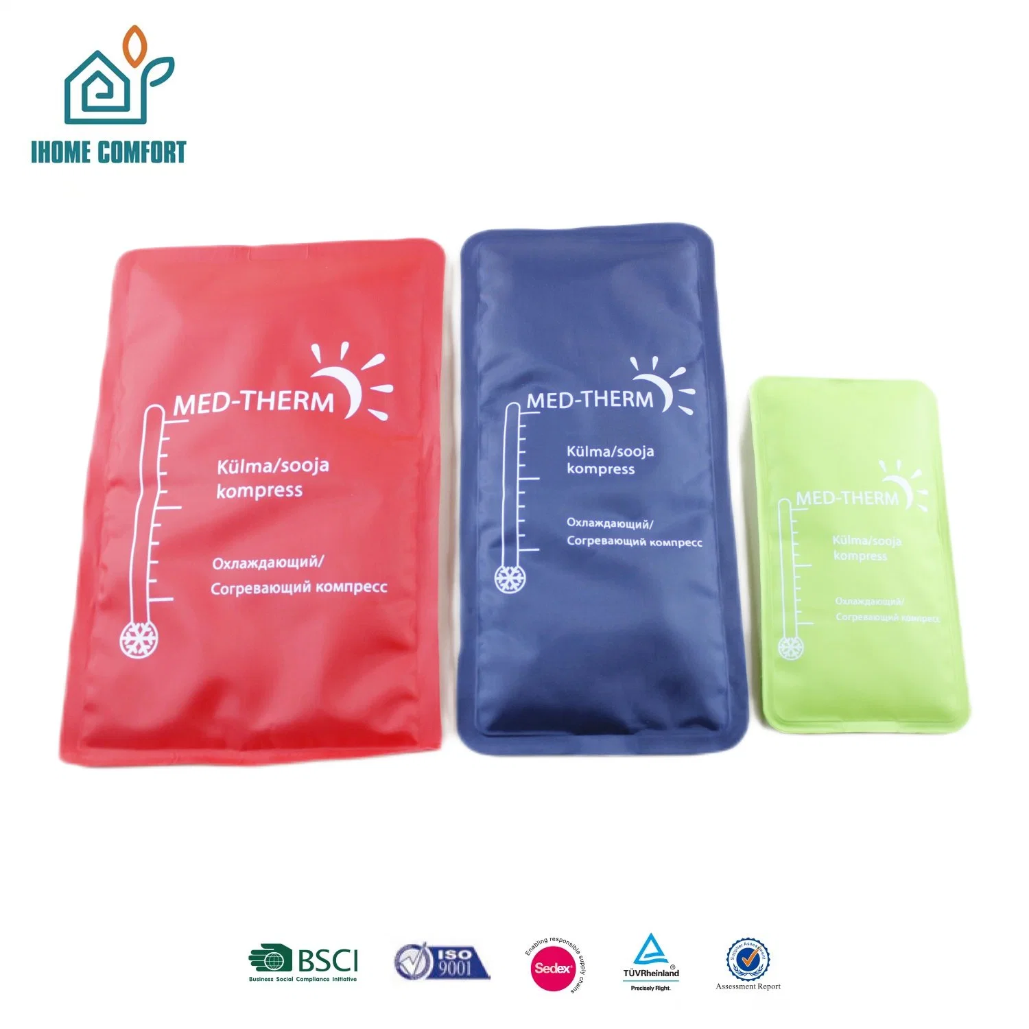 Premium OEM Non Toxic Ice Warm Compress Pain Relief Wrap Reusable Instant Hot Cold Pack