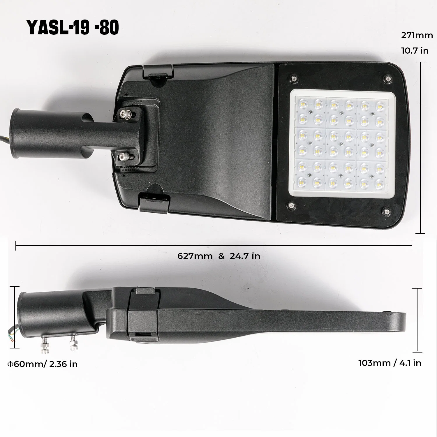 New Design 50W 80W 100W 200W Smart Outdoor SMD Street Lighting IP66 Waterproof Ik08 Road Light Public Lighting with Sensor Function LED Street Light