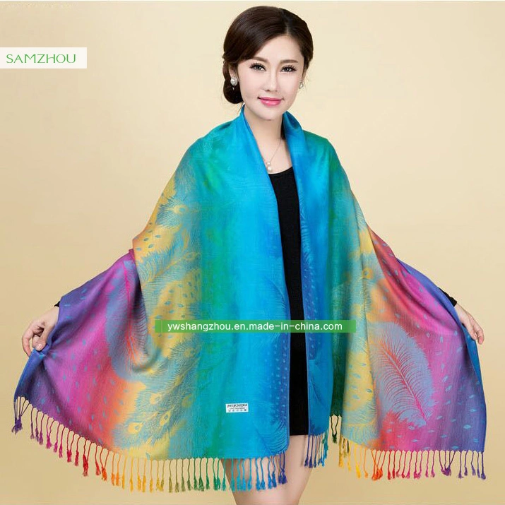 Nepal Style Cashew Gradient Jacquard Scarf Fashion Pashmina Shawl